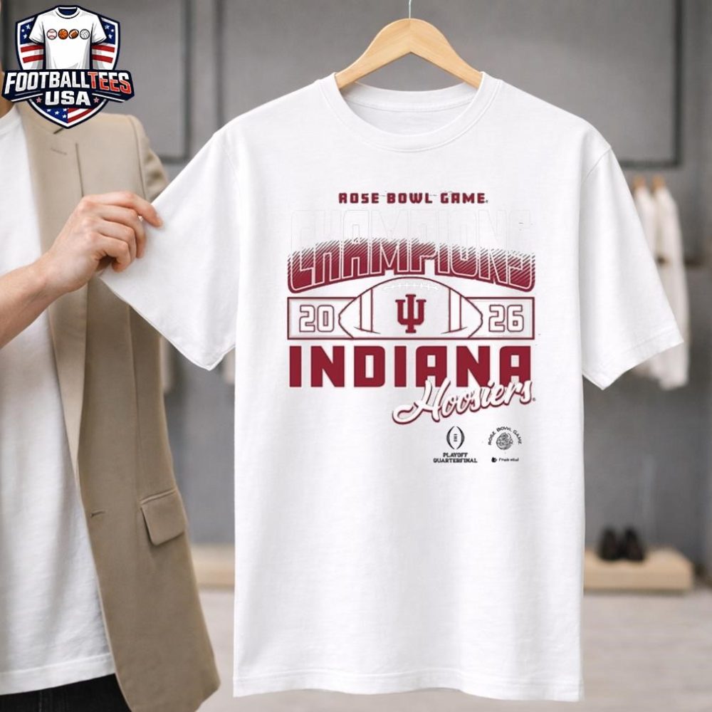 Indiana Hoosiers 2026 Rose Bowl Game Champions Logo Unisex Unisex Shirt