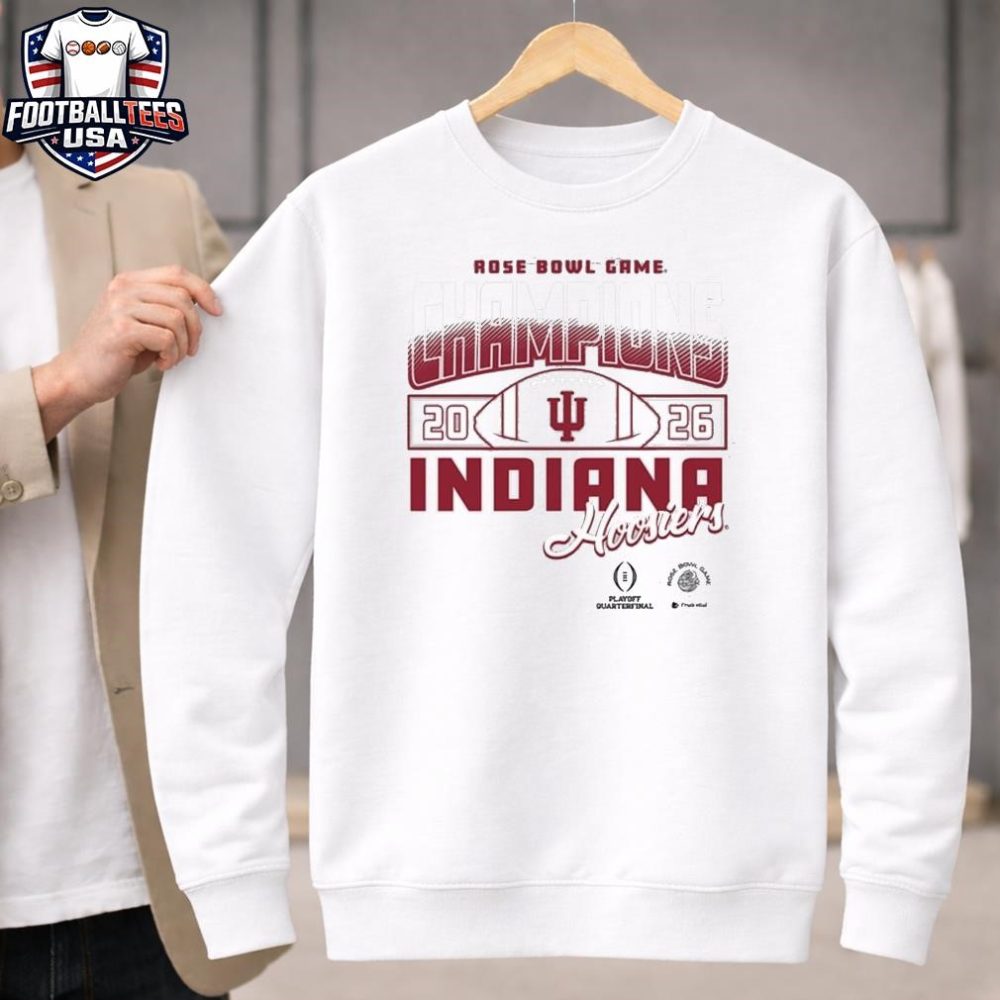 Indiana Hoosiers 2026 Rose Bowl Game Champions Logo Unisex Unisex Shirt - Image 4