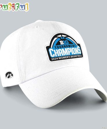 Iowa Hawkeyes 2024 Big Ten Women'S Basketball Conference Tournament Champions Baseball Cap