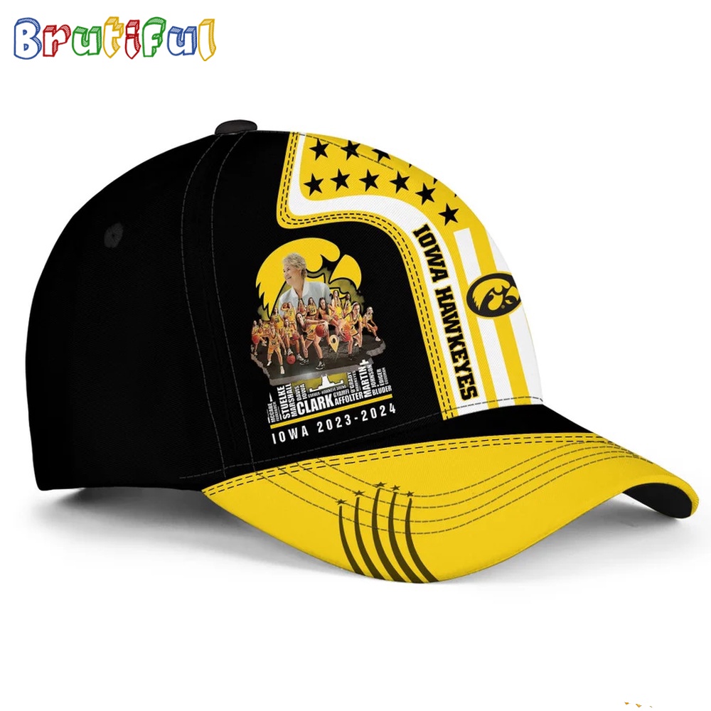 Iowa Hawkeyes 2024 Ncaa Women'S Basketball Champions Baseball Cap - Image 2