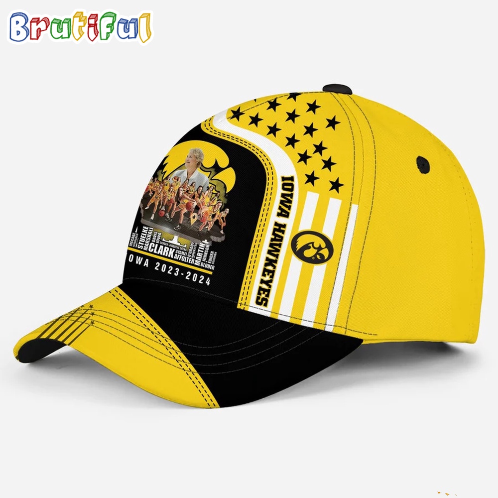 Iowa Hawkeyes 2024 Ncaa Women'S Basketball Champions Baseball Cap - Image 3
