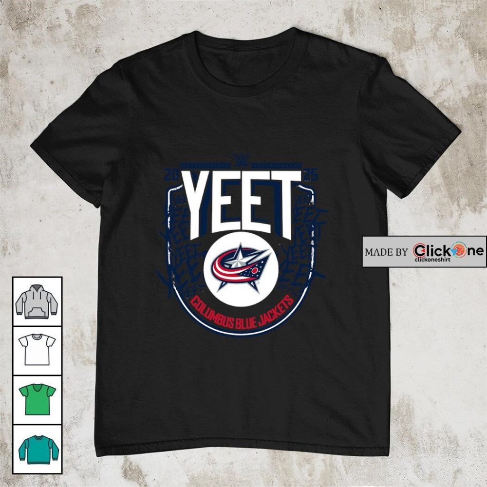 Jey Uso Yeet Columbus Blue Jackets Nhl 2025 Shirt