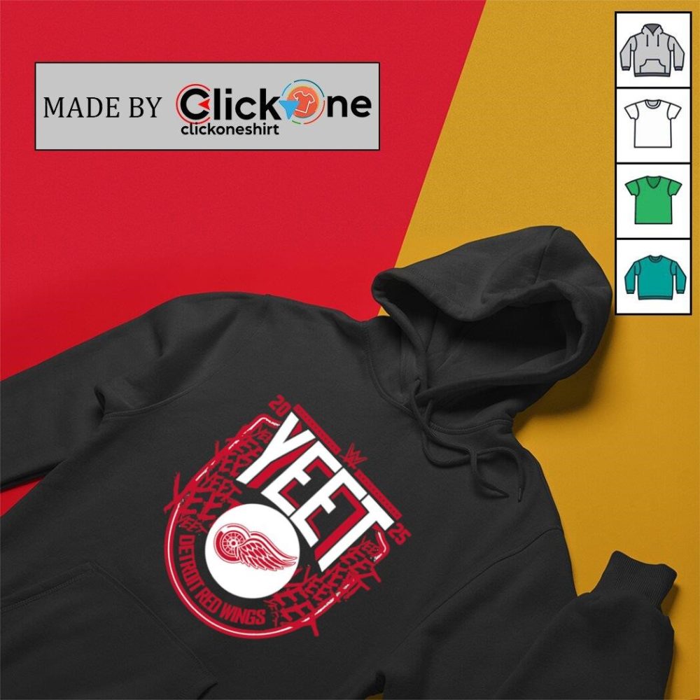 Jey Uso Yeet Detroit Red Wings Nhl 2025 Shirt - Image 2