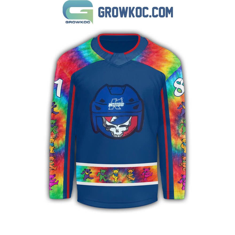 Kalamazoo Wings X Grateful Dead Personalized Hockey Jersey - Image 2