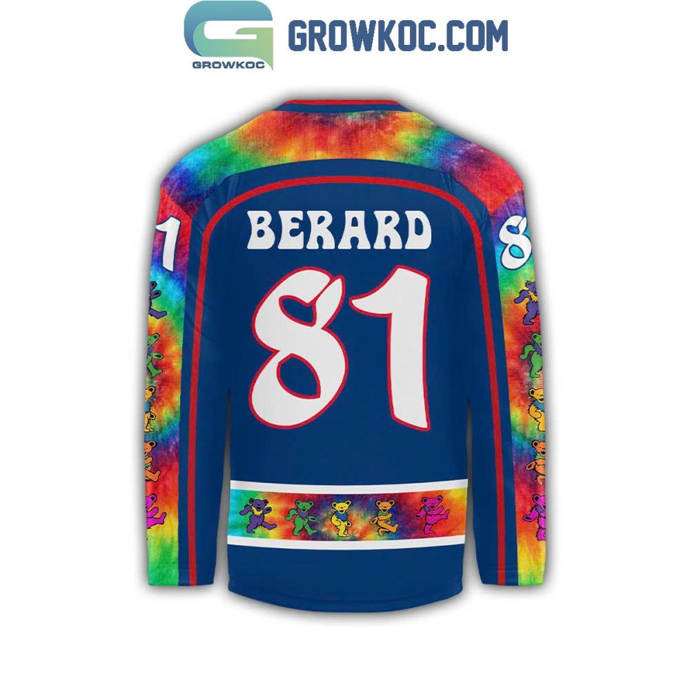 Kalamazoo Wings X Grateful Dead Personalized Hockey Jersey - Image 3