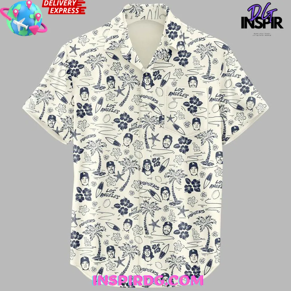 Los Angeles Dodgers Island Limited Hawaiian Shirt - Image 2