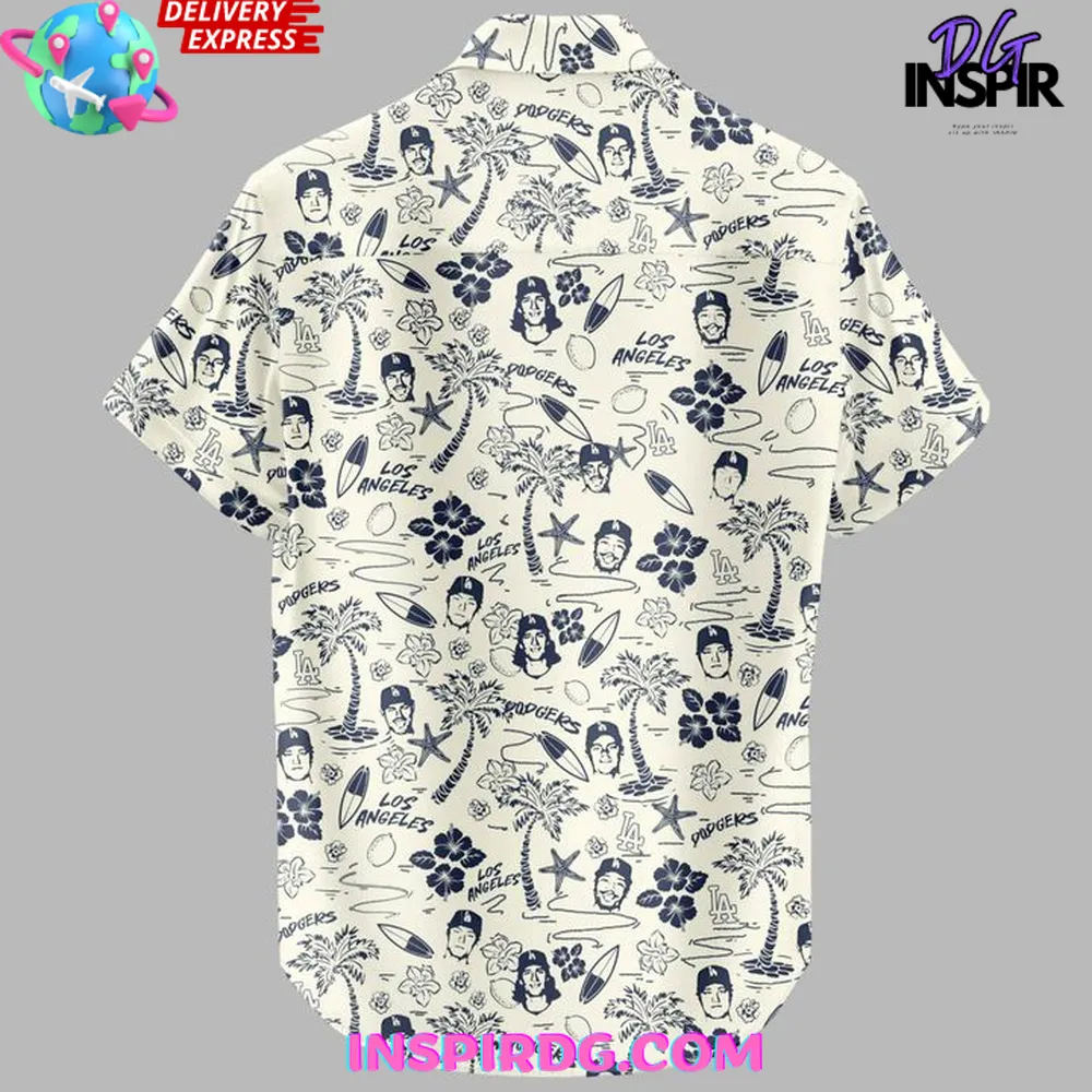 Los Angeles Dodgers Island Limited Hawaiian Shirt - Image 3