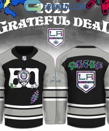 Los Angeles Kings  X Grateful Dead 60 Years Hockey Jersey