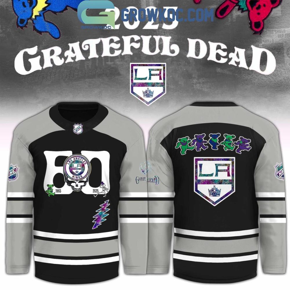 Los Angeles Kings X Grateful Dead 60 Years Hockey Jersey