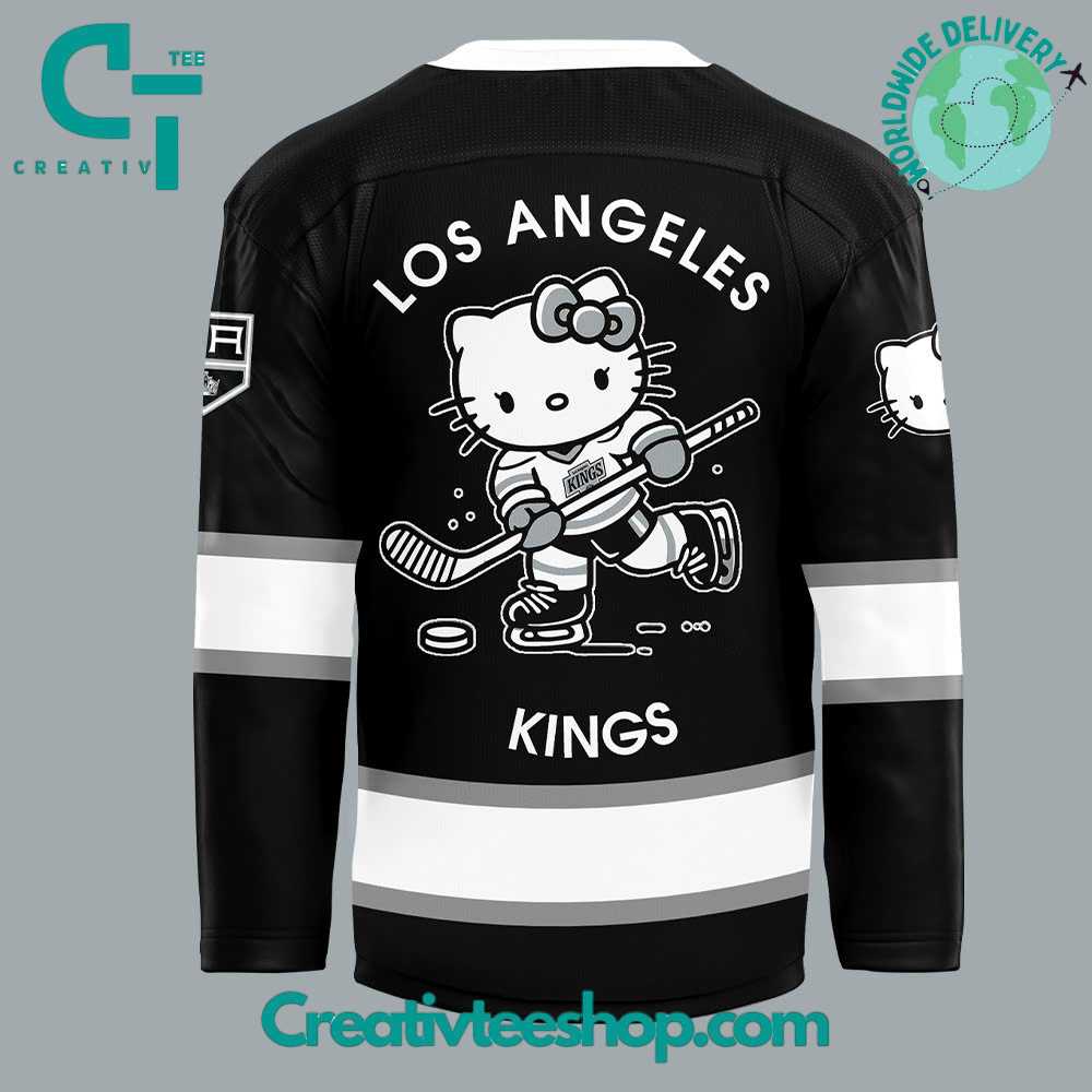 Los Angeles Kings X Hello Kitty 50Th Anniversary Hockey Jersey - Image 3