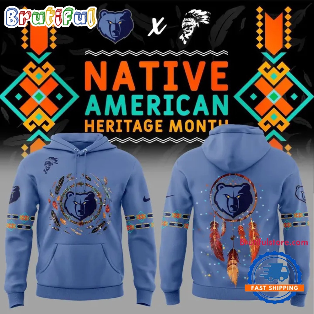 Memphis Grizzlies 2024 America Native Hoodie