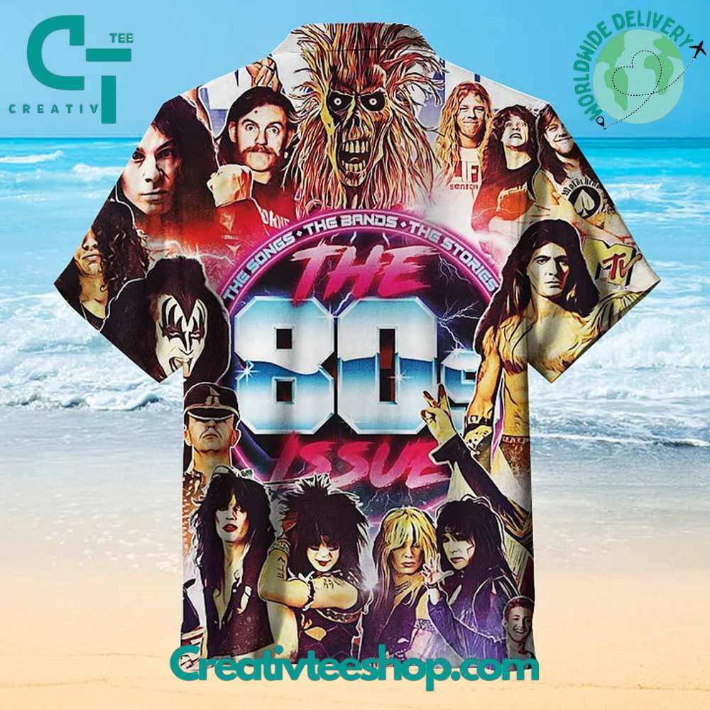 Metal Hammer The 80S Issue Hawaiian Shirt - Image 2