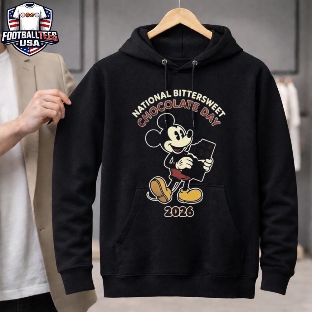 Mickey Mouse National Bittersweet Chocolate Day January 10 2026 Unisex Shirt - Image 3