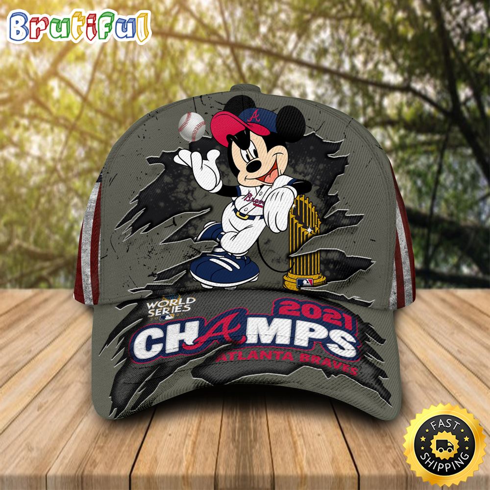 Mickey Mouse Atlanta Braves Champions Cap