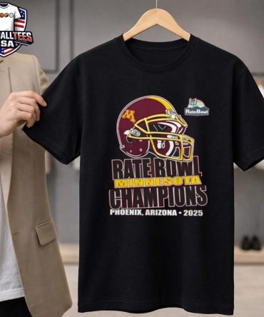 Minnesota Golden Gophers Rate Bowl Champions Phoenix, Arizona 2025 Helmet Unisex Shirt Unisex Shirt