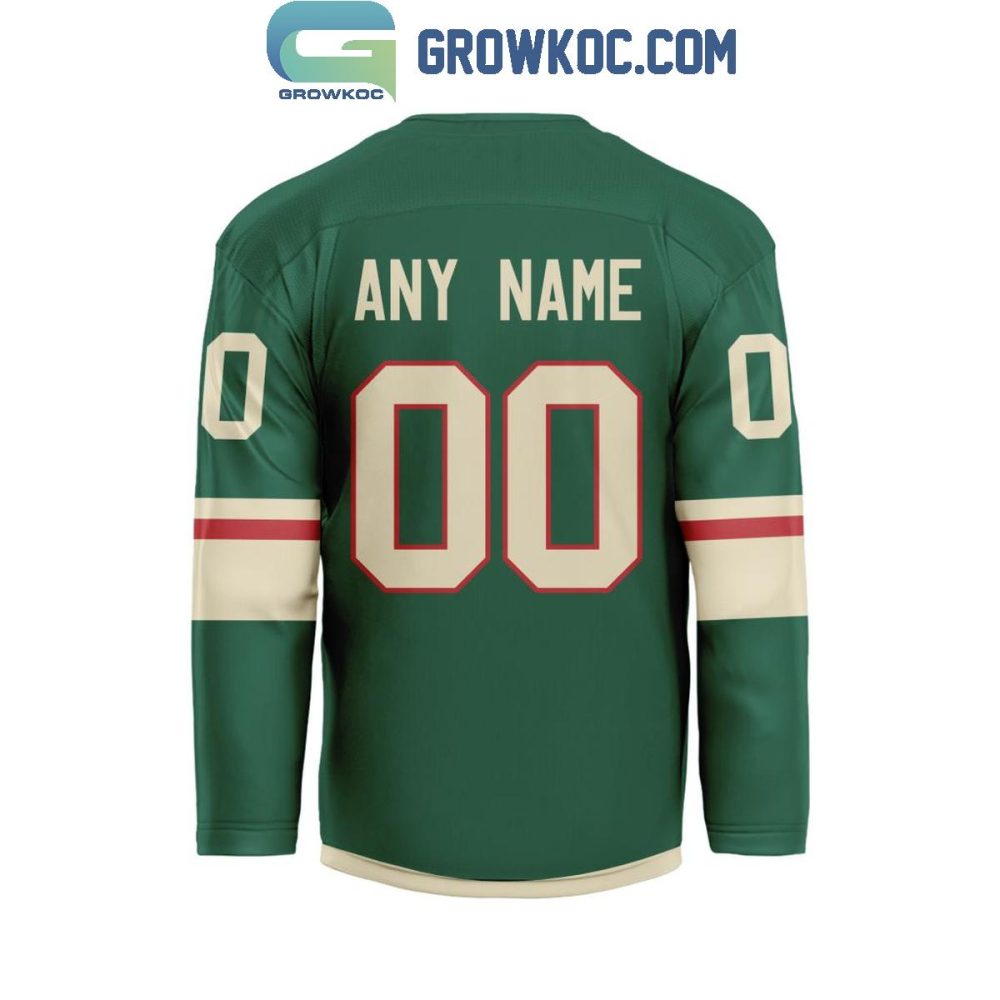 Minnesota Wild Be The Fighter 2024 Home Personalized Hockey Jersey - Image 2