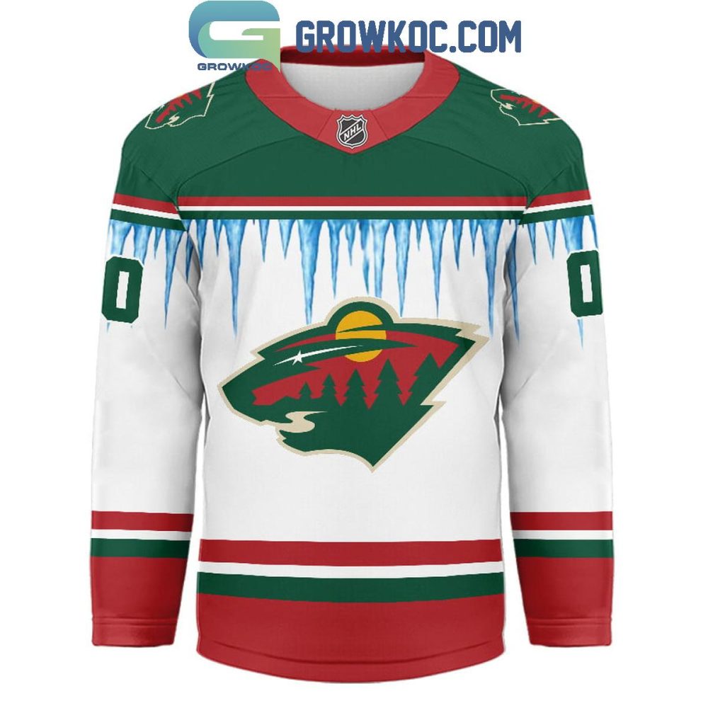 Minnesota Wild Christmas Tree Custom Hockey Jersey - Image 2