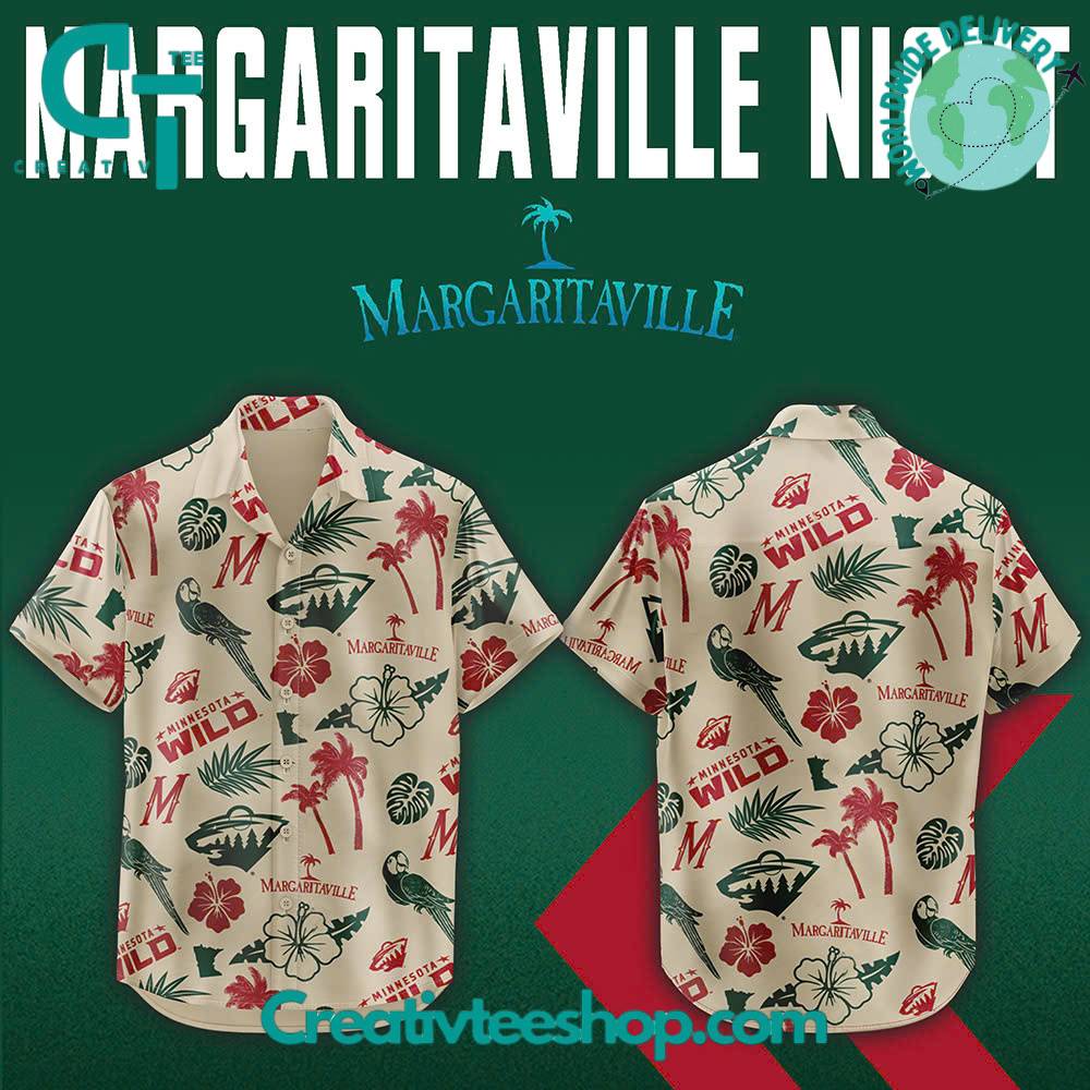 Minnesota Wild X Margaritaville Night Special Edition Hawaiian Shirt