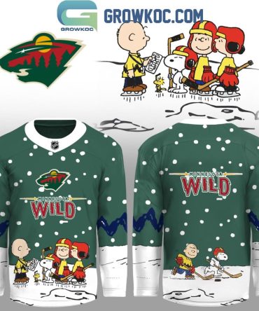 Minnesota Wild X Snoopy Peanuts Christmas Jersey