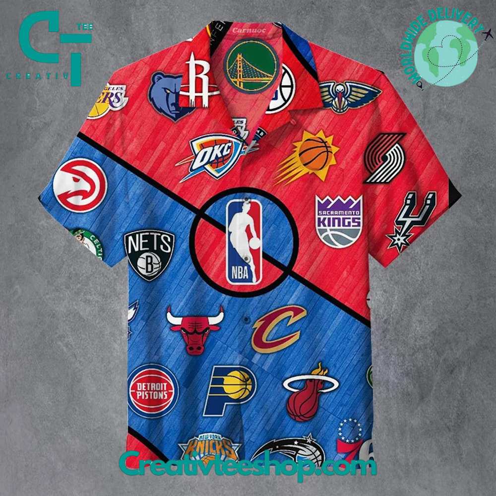 Nba All Teams Logo Hawaiian Shirt