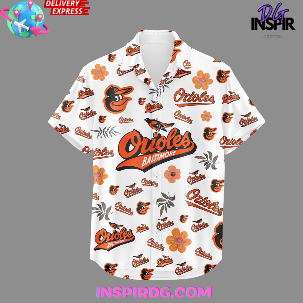 Nba Baltimore Orioles Baseball Summer Hawaiian Shirt - Image 2