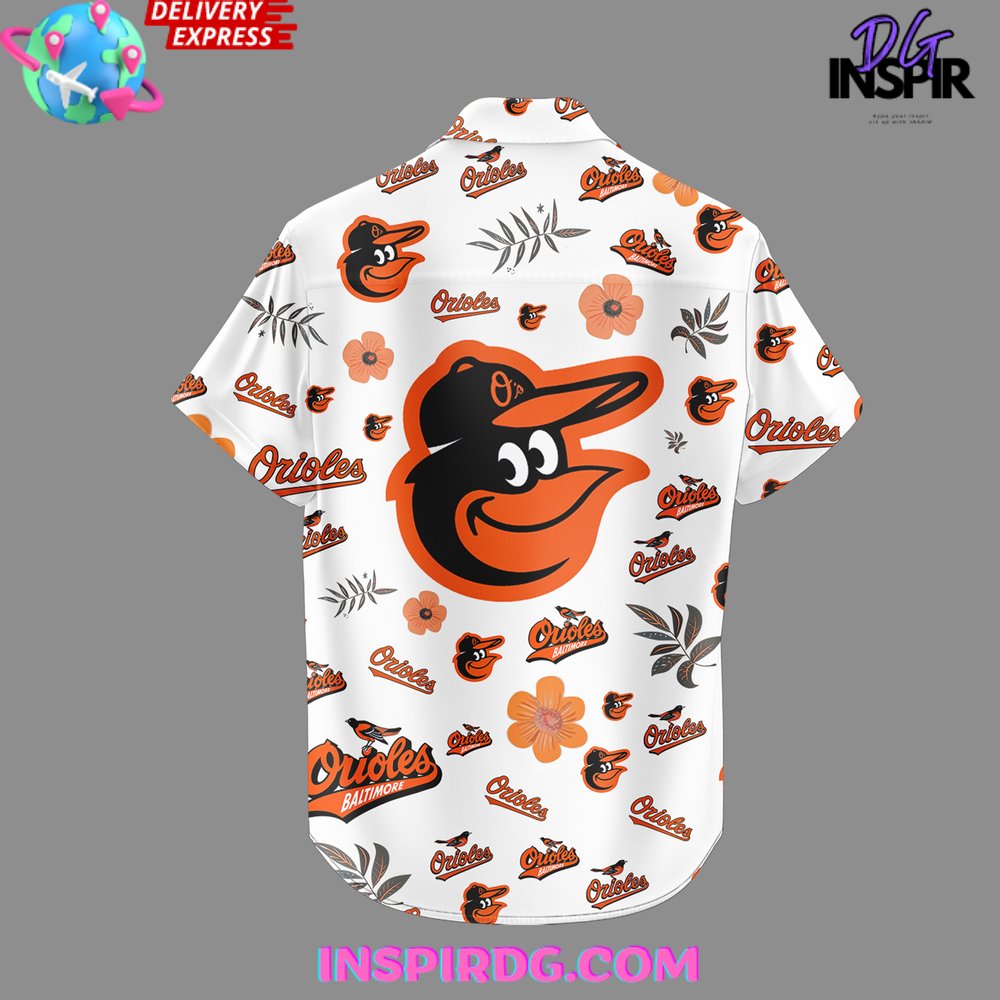 Nba Baltimore Orioles Baseball Summer Hawaiian Shirt - Image 3