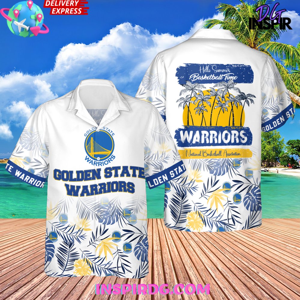Nba Golden State Warriors Baseball Time Hawaiian Shirt - Image 2