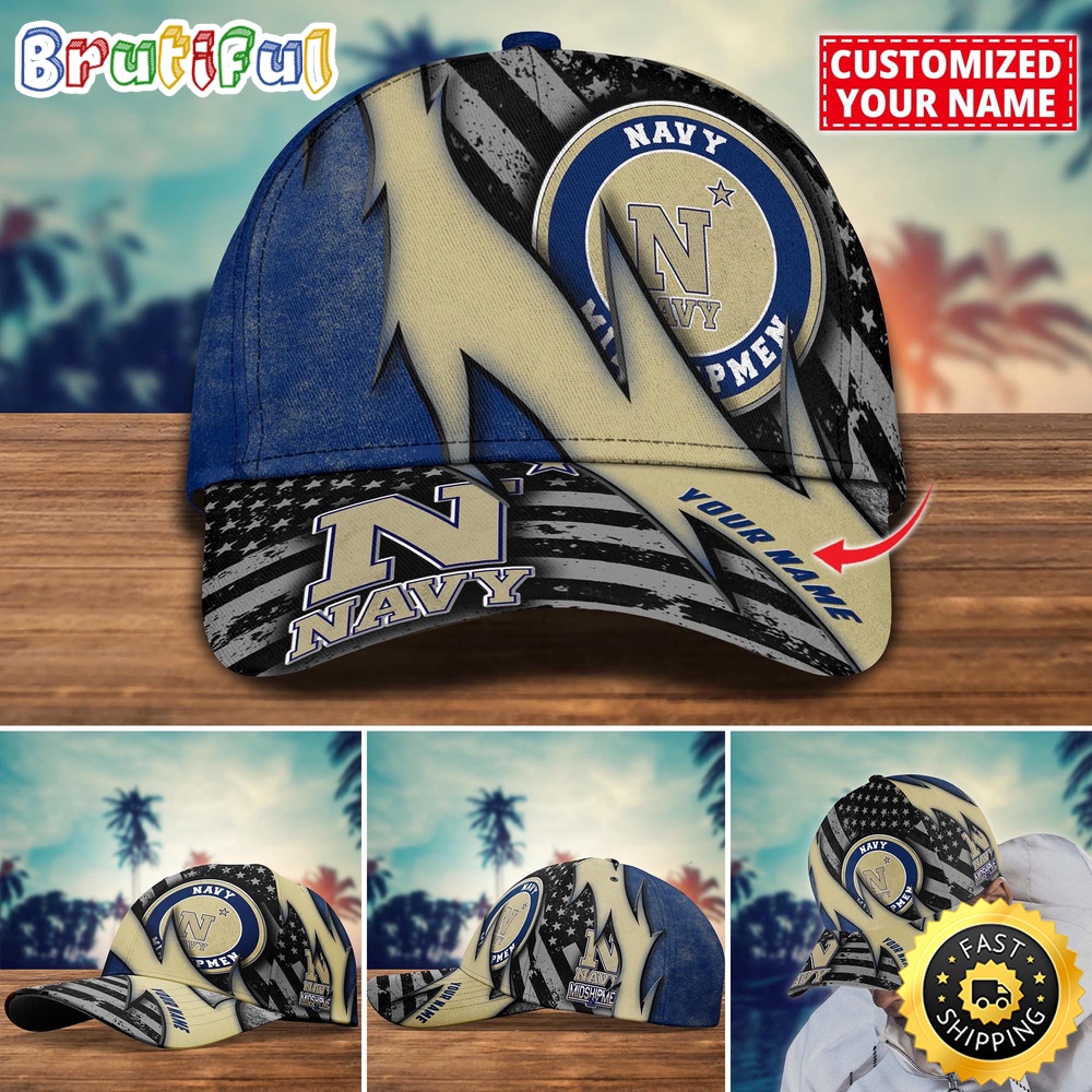 Ncaa Navy Midshipmen Baseball Cap Custom Cap For Sport Fans