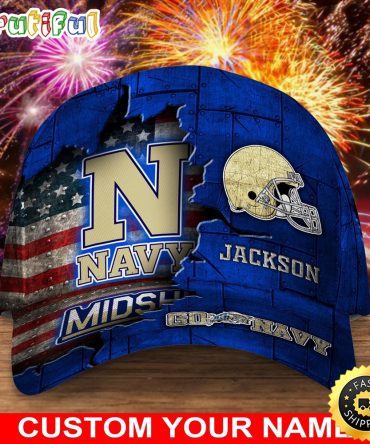 Ncaa Navy Midshipmen Baseball Cap Custom Cap Go Sports Teams