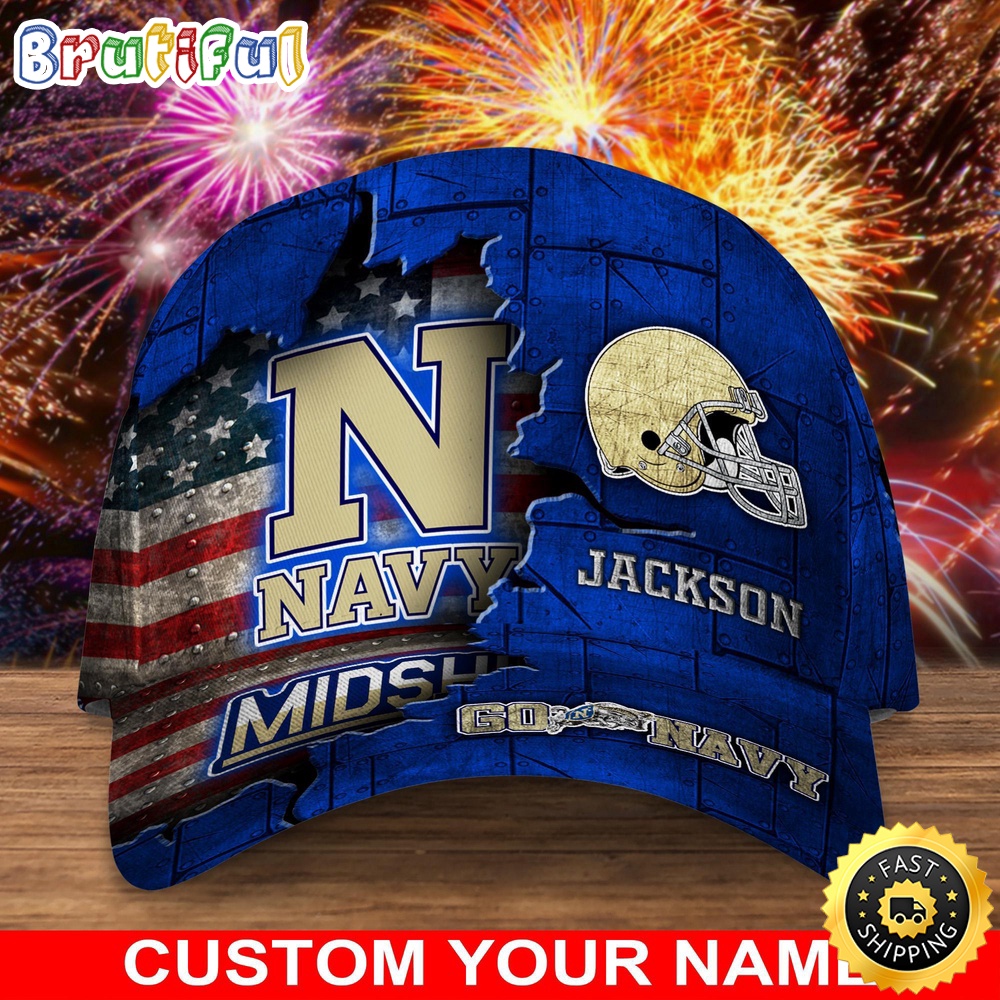 Ncaa Navy Midshipmen Baseball Cap Custom Cap Go Sports Teams