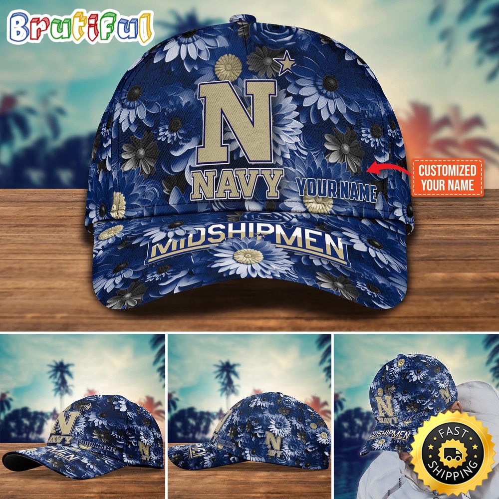 Ncaa Navy Midshipmen Baseball Cap Customized Cap Hot Trending