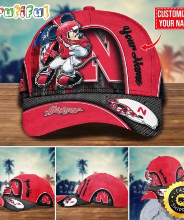 Ncaa Nebraska Cornhuskers Baseball Cap Mickey Mouse Custom Cap For Fans