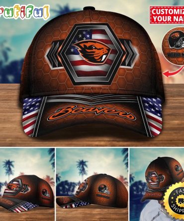 Ncaa Oregon State Beavers Baseball Cap Best Trending Custom Name Cap
