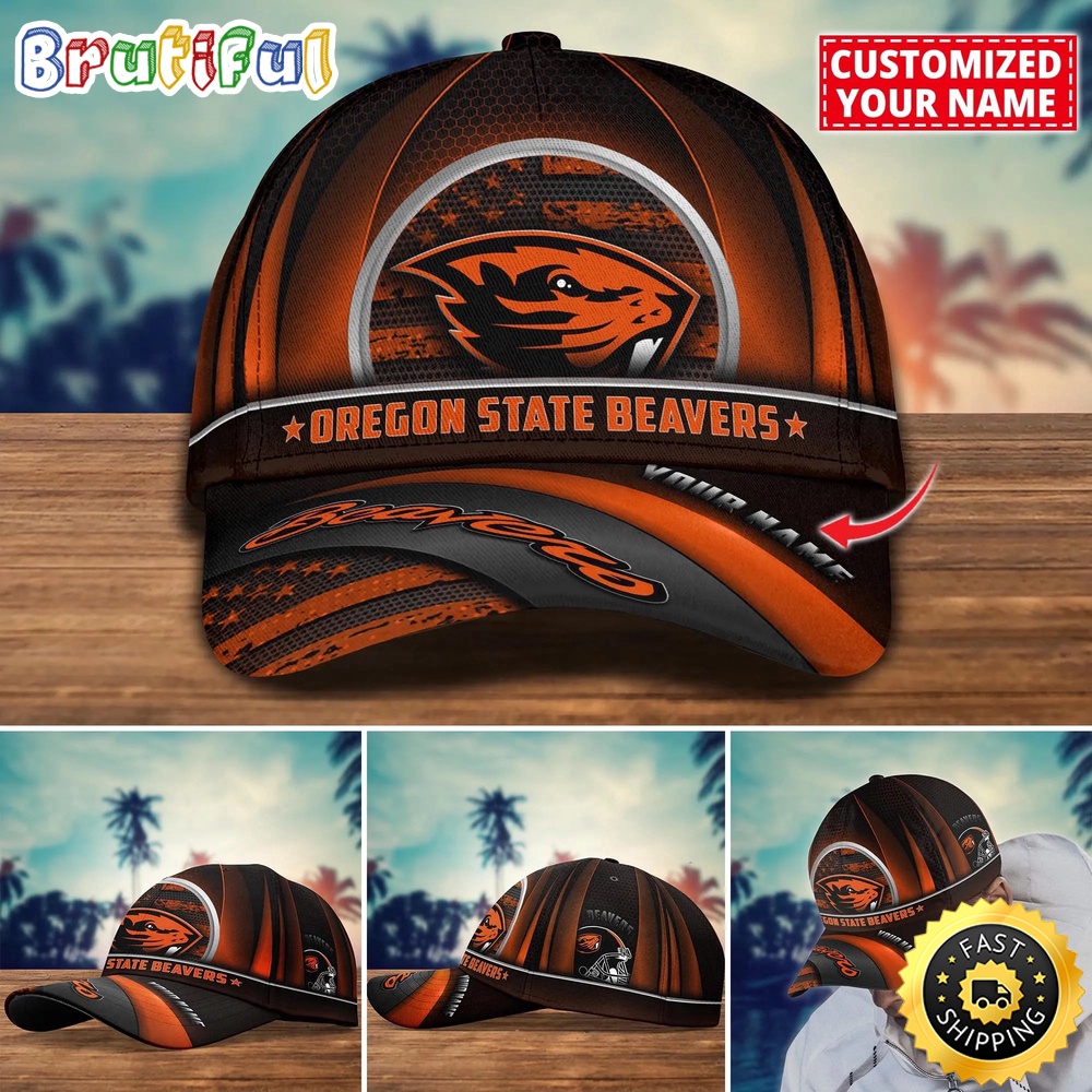 Ncaa Oregon State Beavers Baseball Cap Custom Cap For Football Fans