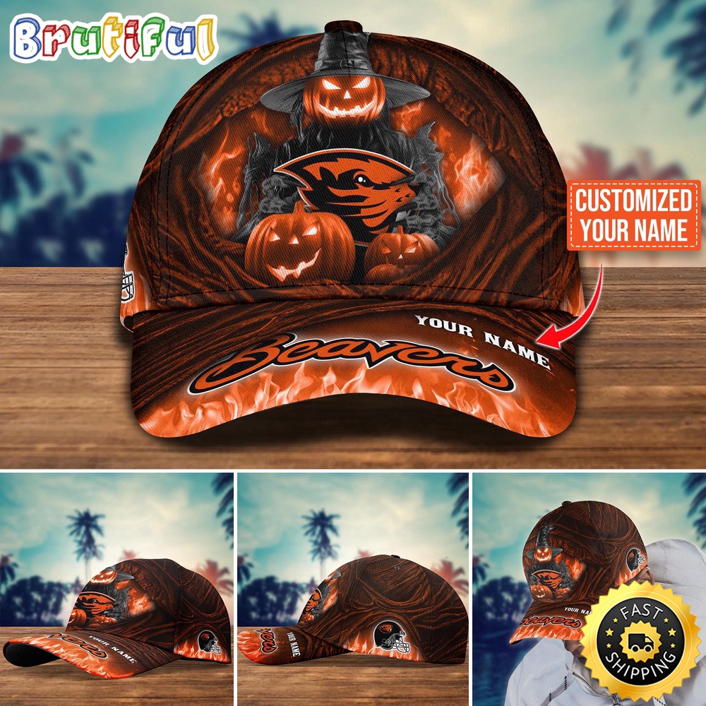 Ncaa Oregon State Beavers Baseball Cap Halloween Custom Cap For Fans