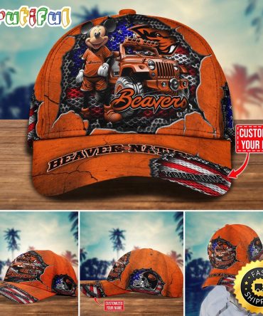 Ncaa Oregon State Beavers Baseball Cap Trending Customize Cap