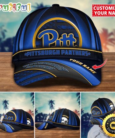 Ncaa Pittsburgh Panthers Baseball Cap Custom Cap For Football Fans