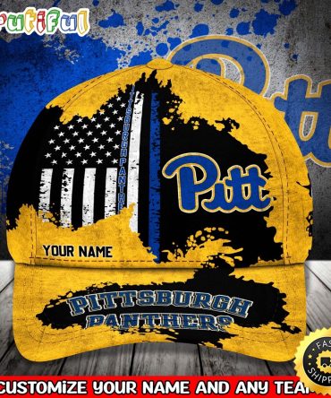 Ncaa Pittsburgh Panthers Baseball Cap Your Name Custom Baseball Cap