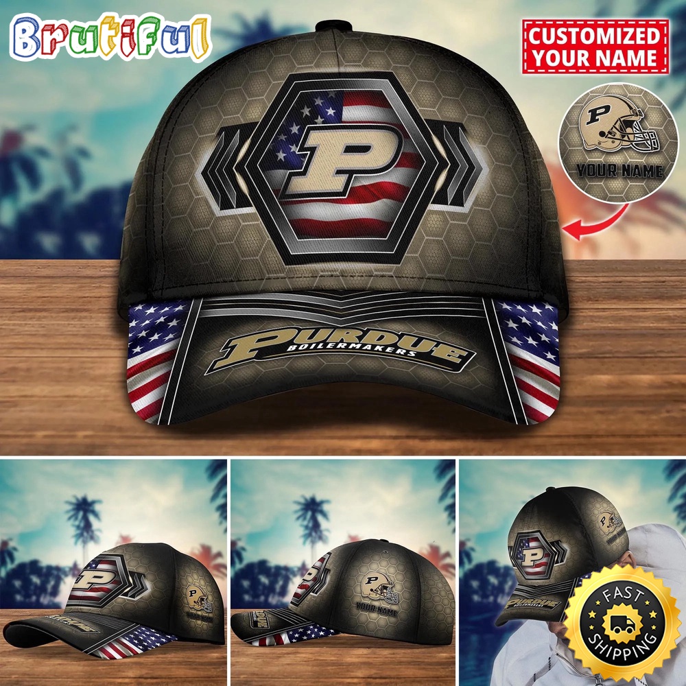 Ncaa Purdue Boilermakers Baseball Cap Best Trending Custom Name Cap