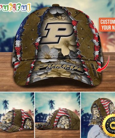 Ncaa Purdue Boilermakers Baseball Cap Custom Cap For Fans