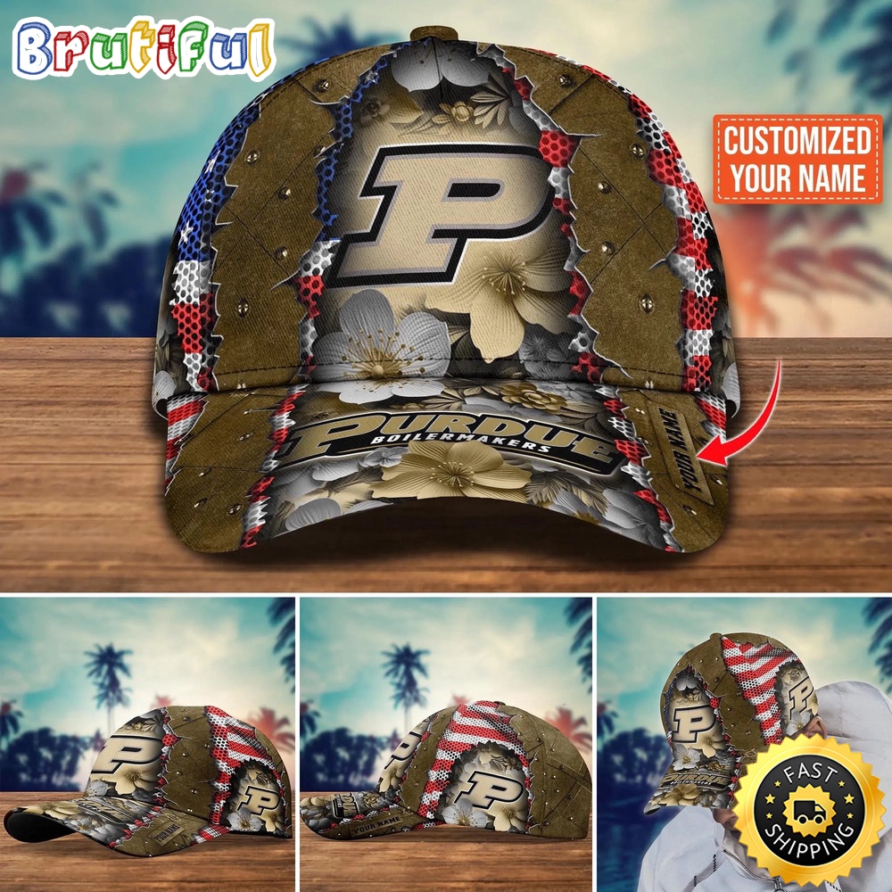 Ncaa Purdue Boilermakers Baseball Cap Custom Cap For Fans