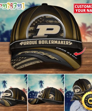 Ncaa Purdue Boilermakers Baseball Cap Custom Cap For Football Fans