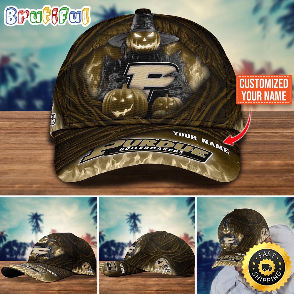 Ncaa Purdue Boilermakers Baseball Cap Halloween Custom Cap For Fans