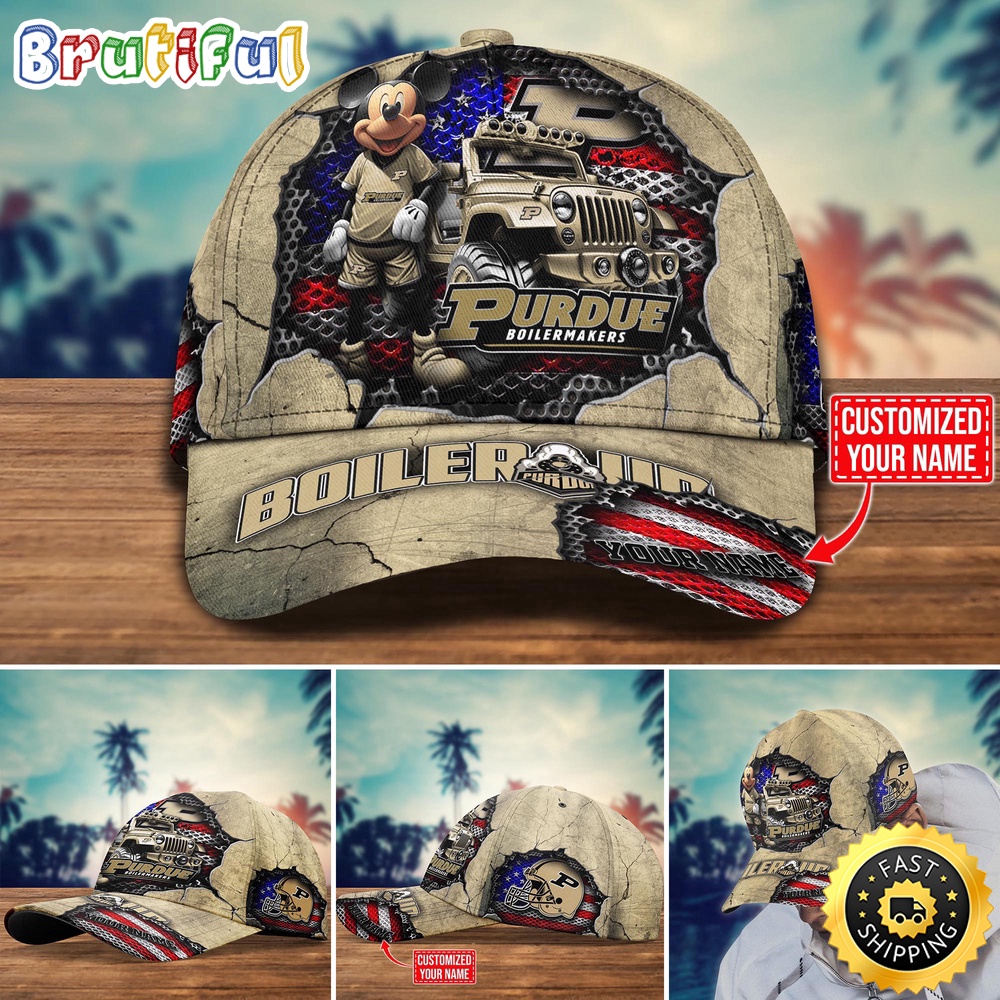 Ncaa Purdue Boilermakers Baseball Cap Trending Customize Cap