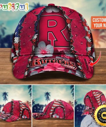 Ncaa Rutgers Scarlet Knights Baseball Cap Custom Cap For Fans