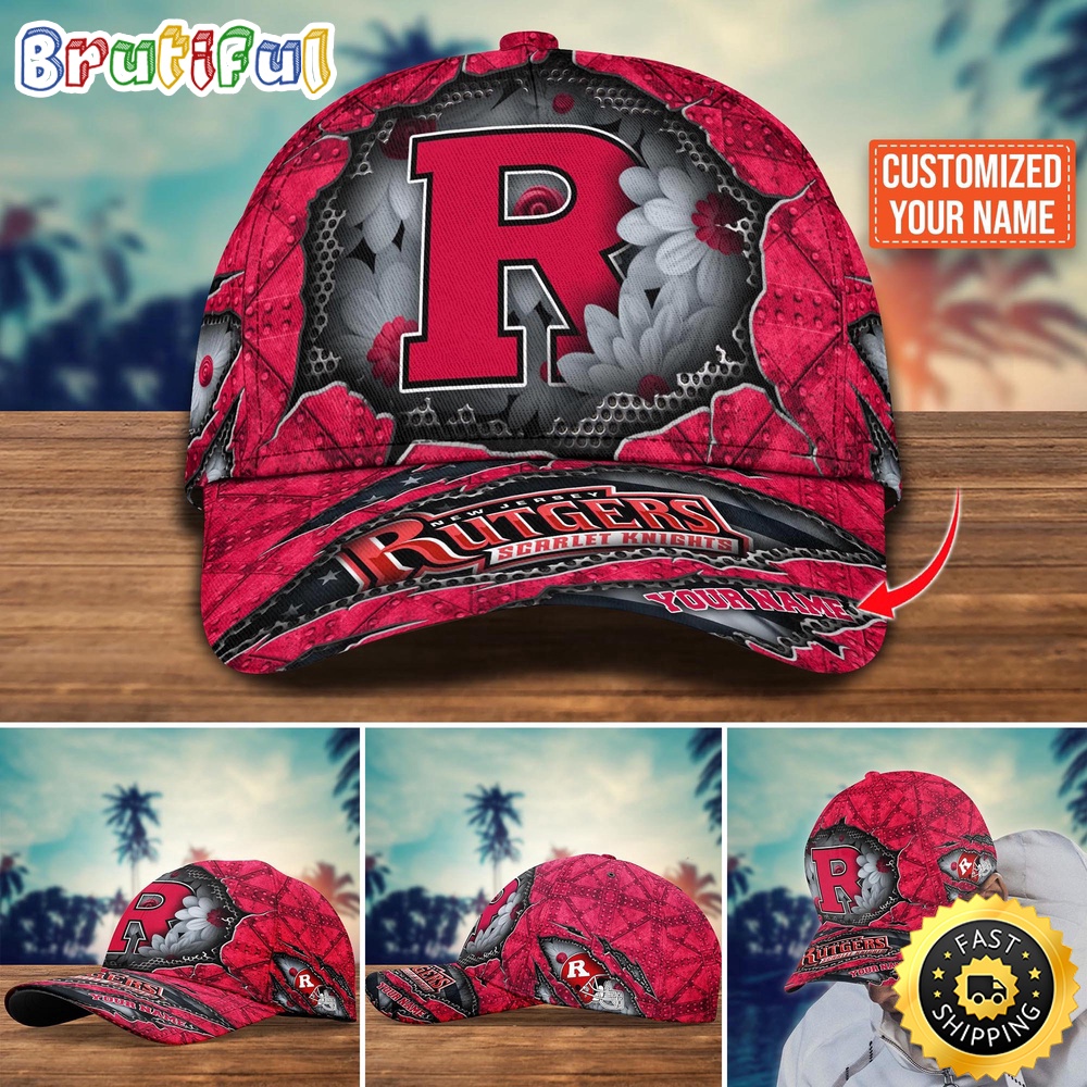 Ncaa Rutgers Scarlet Knights Baseball Cap Custom Cap Trending
