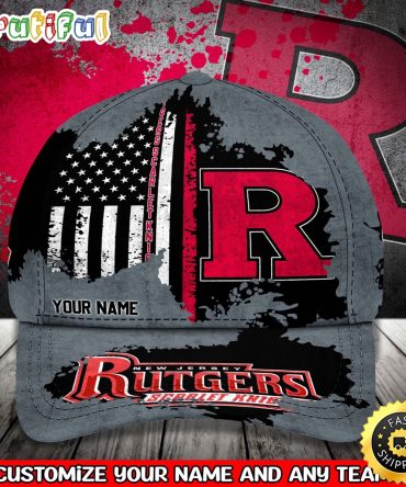 Ncaa Rutgers Scarlet Knights Baseball Cap Your Name Custom Baseball Cap