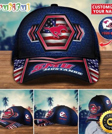 Ncaa Smu Mustangs Baseball Cap Best Trending Custom Name Cap