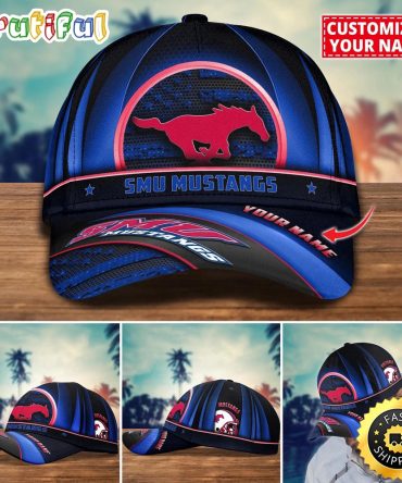 Ncaa Smu Mustangs Baseball Cap Custom Cap For Football Fans