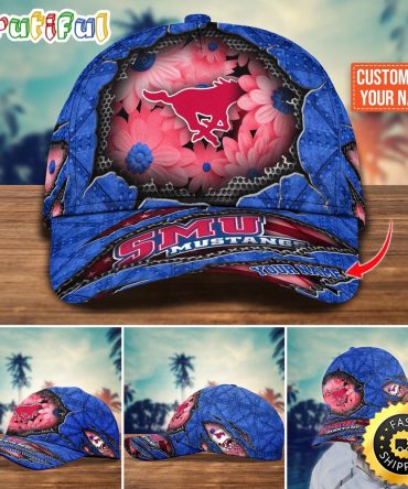 Ncaa Smu Mustangs Baseball Cap Custom Cap Trending